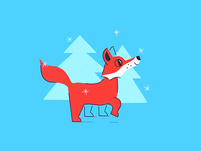 Animal Wisdom Wednesday 11 fox illustration procreate snow winter