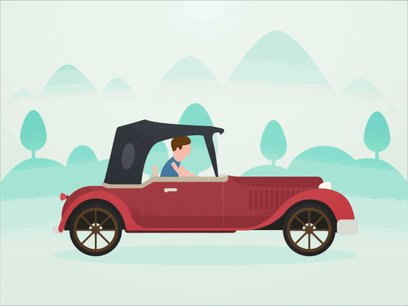 Bumpy Ride animation car illustration ride