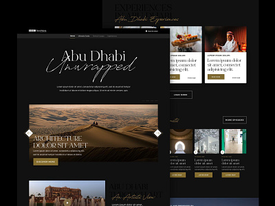 Abu Dhabi advertising design responsive ui ui design ux ux ui website website design