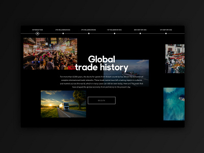 Global Trade History 1 advertising design illustration responsive typography ui design ux website