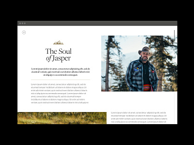 The Heart of the Rocky Mountains advertising design typography ui design ux website