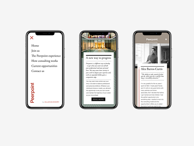 Peerpoint mobile designs