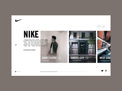 Nike Singapore advertising design module nike responsive typography ui ui design ux ux ui website website design
