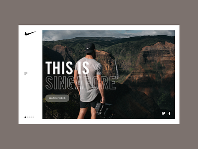 Nike Singapore advertising design module nike responsive ui ui design ux ux ui website website design