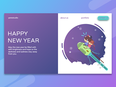 Happy New Year happy new year illustration web design