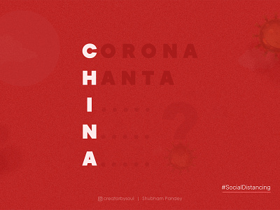 Corona (Covid 19) Poster awareness concept corona coronavirus covid 19 creatorbysoul dribbble best shot monkstudio stayhome typography poster