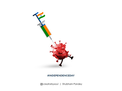 Independence Day India -15 Aug! awareness concept art covid 19 creatorbysoul design dribbble flag icon set illustration indentity independence day independenceday2020 india shubhampandey ui