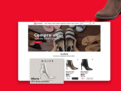 Calzatodo diseño web shoes shop ui uxui web webdesign website