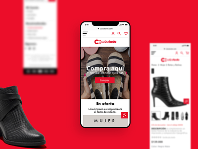 Calazatodo design ecommerce shoes shop ui uidesign web webdesign website