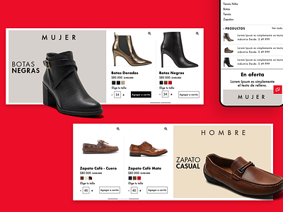 Calzatodo design web shoes ui design web website website design