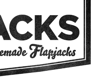 Flap Zacks black food graphic design typography vintage