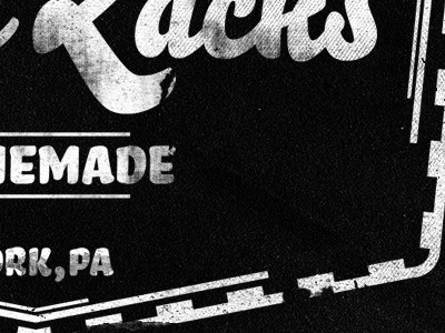 Flap Zacks black food graphic design logo texture typography vintage white