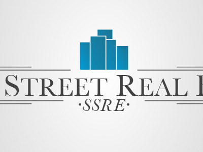 State Street Real Estate concept logo real estate serif typography