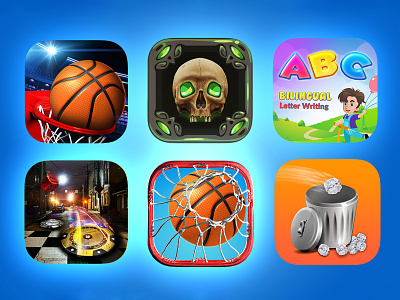 2D-3D Game App Icon designs 2