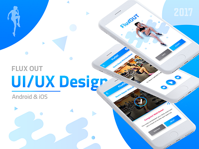 FluxOut Fitness | UI/UX Design | Mobile App Design