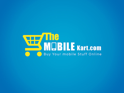 The Mobilekart's Logo Design | Flipkart Inspired buy online cart icon logo mobilecart negative space old online shopping
