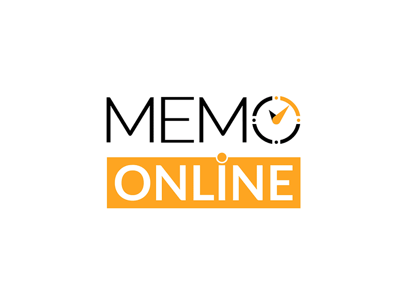 Memo Online Animated Logo animated logo clock counter clock elegant moving logo reverse simple