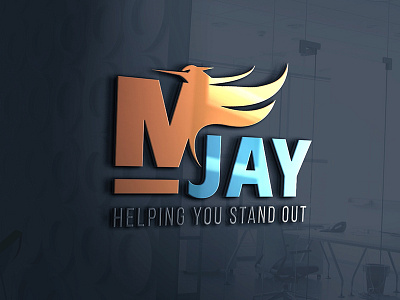 M jay India | Marketing firm logo aso bird fly logo logo inspiration market mockingjay phoenix sales seo