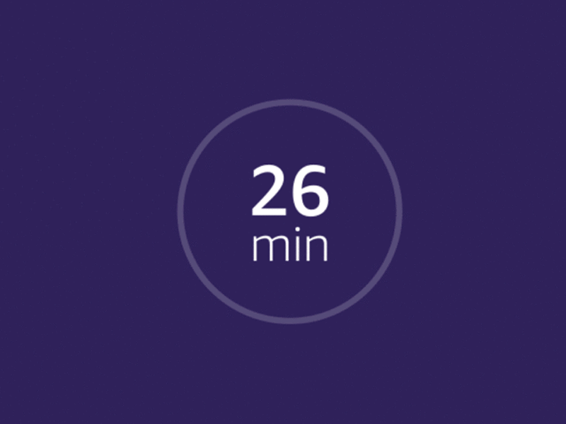Motion: Loading Indicator + minute countdown