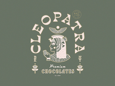 Cleopatra branding chocolate design egypt goddess illustration logo pharaoh queen type typography