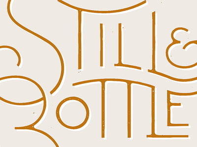 S&B ampersand branding brooklyn cropped curvy custom lettering custom type lettering letters logo logo design orange raleigh texture type type design type designer typography
