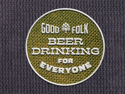 Good Folk Patch/Badge badge badgedesign beer branding brand brand design branding branding design design graphicdesign patch patch design