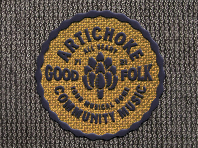 Artichoke Good Folk Badge badge badge design badgedesign brand identity branding branding design graphic design graphicdesign logo logodesign patch design typedesign typography