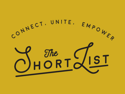 The Shortlist brand design logo mark type