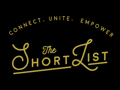 The Short List brand design logo mark type