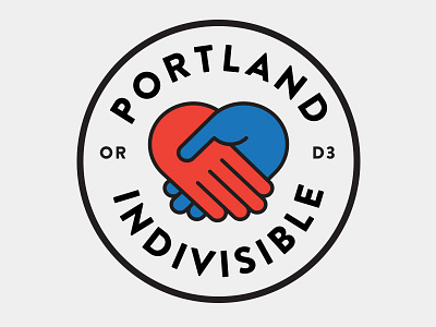 Portland Indivisible branding design logo