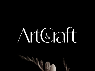 logo design for Art&Craft. (Art Gallery) art direction branding flat logo logo design minimal typography