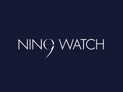 Nine watch 9 art direction brand identity branding design logo design shop typography watch watch logo