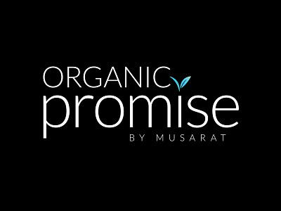 Organic promise (Cosmetics) beauty cosmetic cosmetics fashion logo logo design skin care skincare logo typography