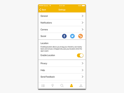 Daily UI 007 - Settings 007 beer daily ui mobile settings ui