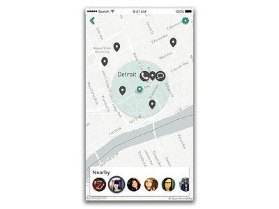 Daily UI 029 - Map 029 daily ui interface map mobile