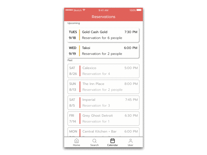 Daily UI 038 - Calendar 038 calendar daily ui mobile reservations ui