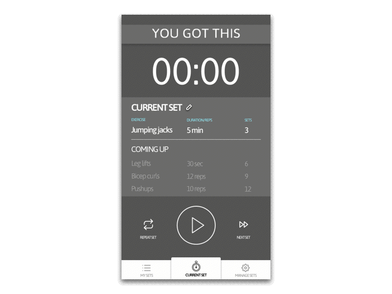 Daily UI 041 - Workout Tracker 041 daily ui interface mobile workout tracker