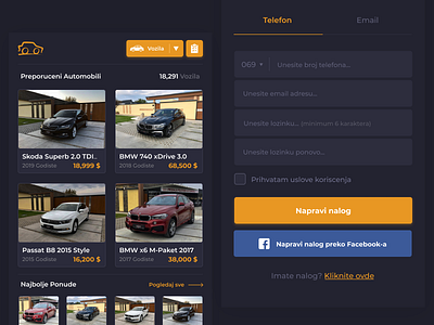 Car Retail | Concept Design | Dark Theme animation app branding clean design digital flat identity illustration ios iphone lettering material minimal typography ui ux vector web website