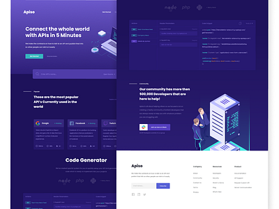 Apsio | API managment Platform app branding clean design digital flat illustration material minimal typography ui ux web website