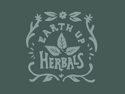 Earth Up earthy herbal logo