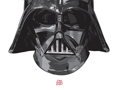 Commission - “Darth Vader” character design commission darth vader illustration inking painting star wars villains