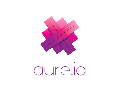 Aurelia Logo branding colors creative direction design developer inks logo programmer