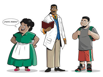 CHARACTER DESIGN - FAMU College agency campaign character design characters coloring illustration inking