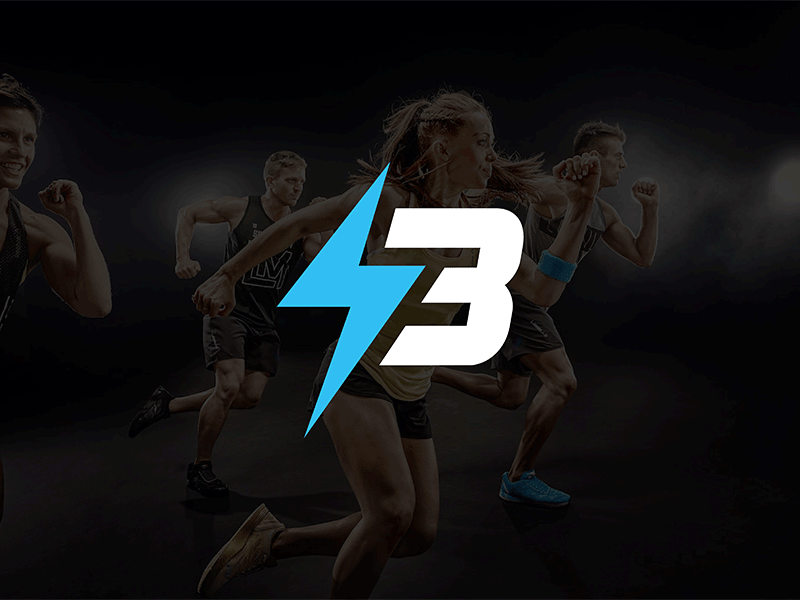 logo for crossfit BlitzFit b brandideas brending crossfit fit fitness logo logo b logo design logo sport sport