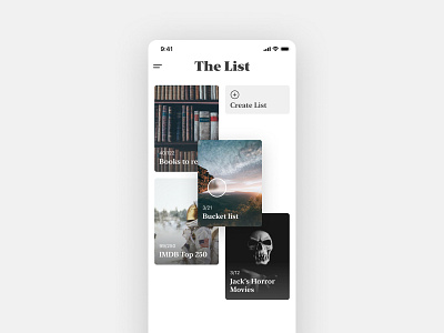 The List App UI