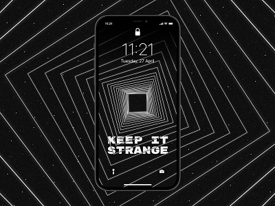 Keep It Strange free wallpaper abstract download free graphicdesign iphone iphone wallpaper mobile pattern space wallpaper
