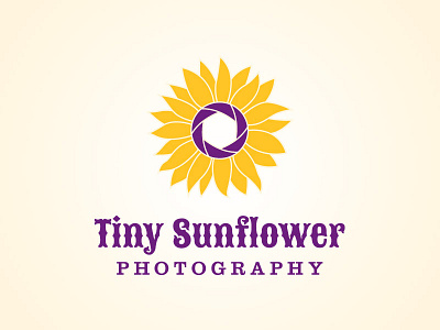 Tiny Sunflower logo photography sunflower tiny