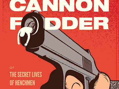 Cannon Fodder v2 book cover illustration novel parody pistol spy