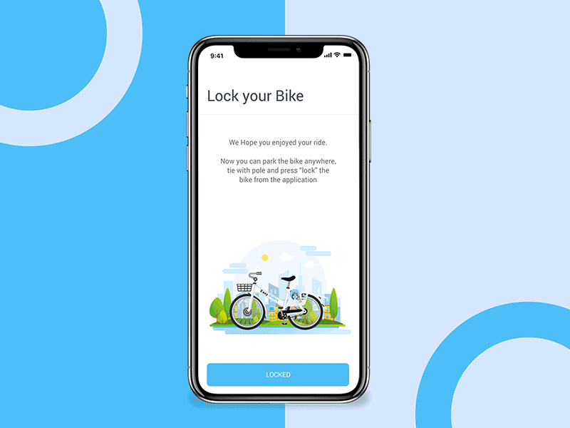 Bike Lock Animation