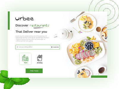 Restaurants & Grocery Web design delivery design food grocery location order ui ux webdesign zignuts